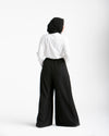 Wide Leg Pants Black C1702