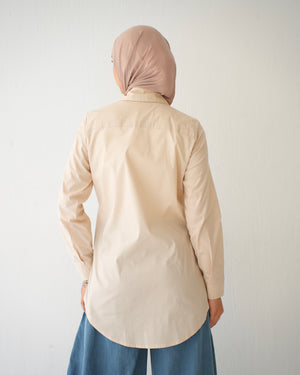 Basic Poplin Chemise Beige C118