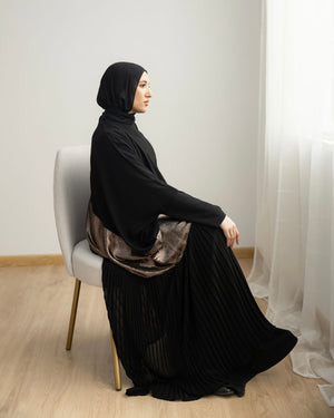 Free Size Pleated Cape Black Oxide C215