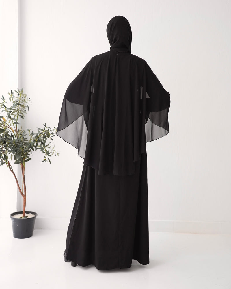 Cape Abaya With Front Belt C73