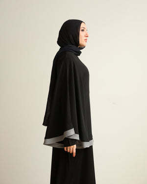 The Silk Abaya Cape Set C88