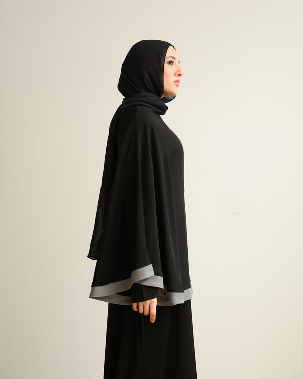 The Silk Abaya Cape Set C88