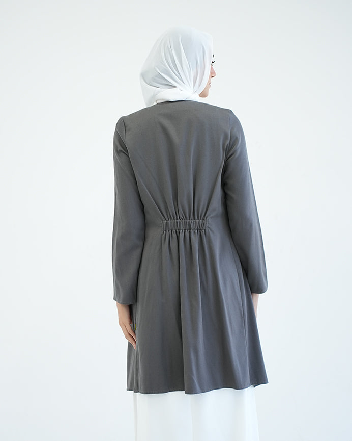 Gabardine Cardigan Grey C83