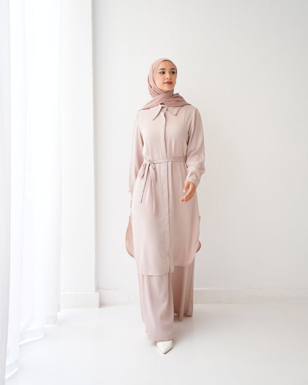 Wide Leg Pants Beige C1201