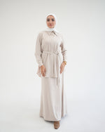 Suede Maxi Skirt Beige C231