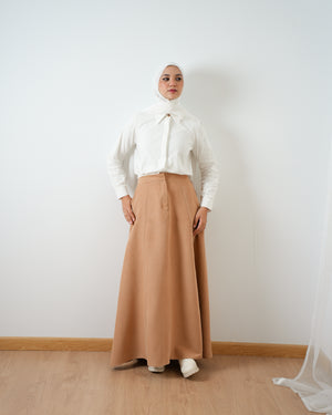 Suede Maxi Skirt Cafe C2030