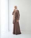 Silk Wrap Dress Cafe C102