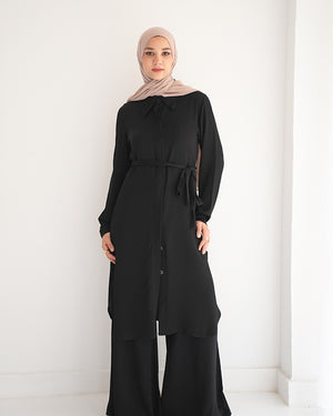 Wide Leg Pants Black C1201