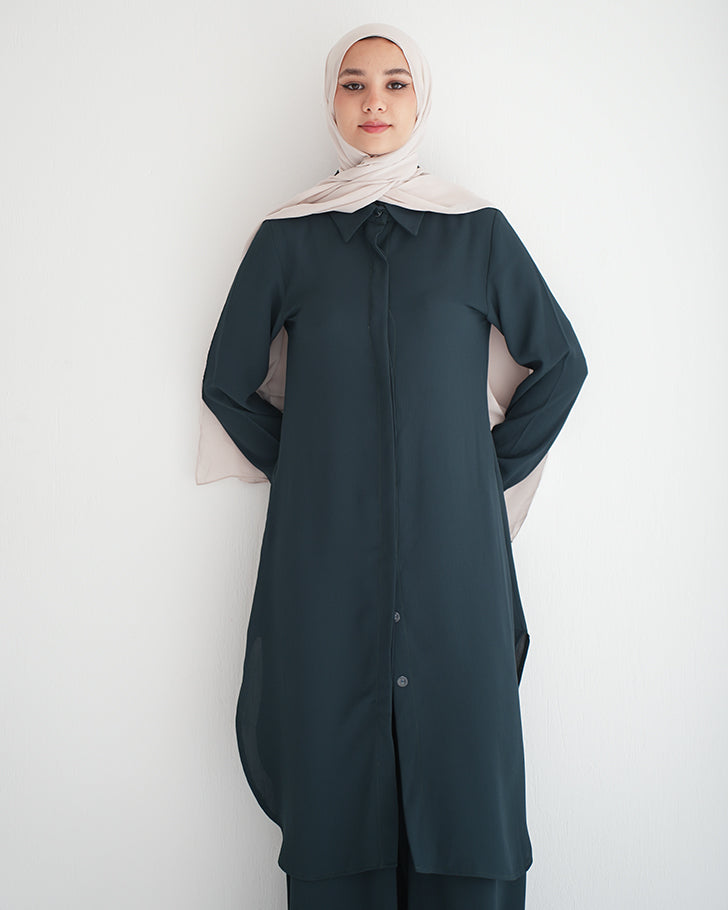 Long Chemise Green Teal C241