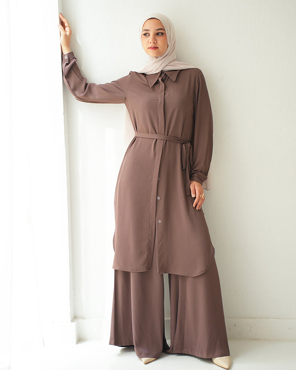 Wide Leg Pants Cafe C1201