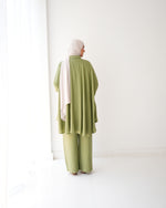 Over Sized Poncho and Pants Set Mint C11063
