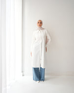 Poplin Long Chemise Offwhite C241