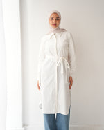 Poplin Long Chemise Offwhite C241