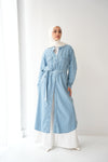 Denim Shirt Dress Light Blue C400
