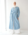 Denim Shirt Dress Light Blue C400