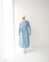 Denim Shirt Dress Light Blue C400