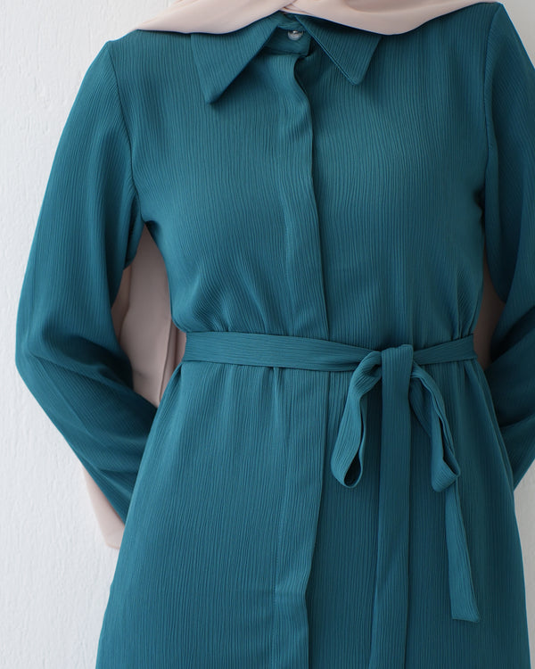 Wide Leg Pants Blue Teal C1201