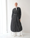 Denim Shirt Dress Black Grey C400