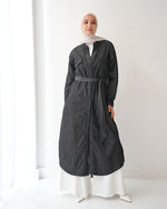 Denim Shirt Dress Black Grey C400