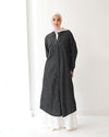 Denim Shirt Dress Black Grey C400