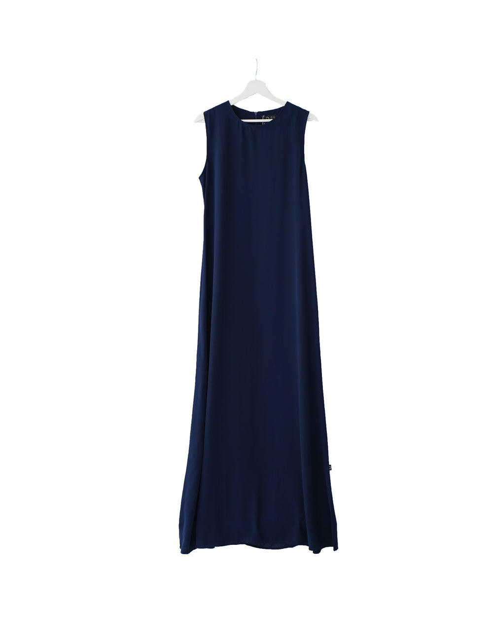 Basic Sleeveless Dress Navy C1