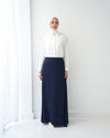 A-Line Maxi Skirt Navy C171