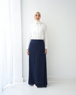 A-Line Maxi Skirt Navy C171