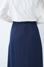 A-Line Maxi Skirt Navy C171