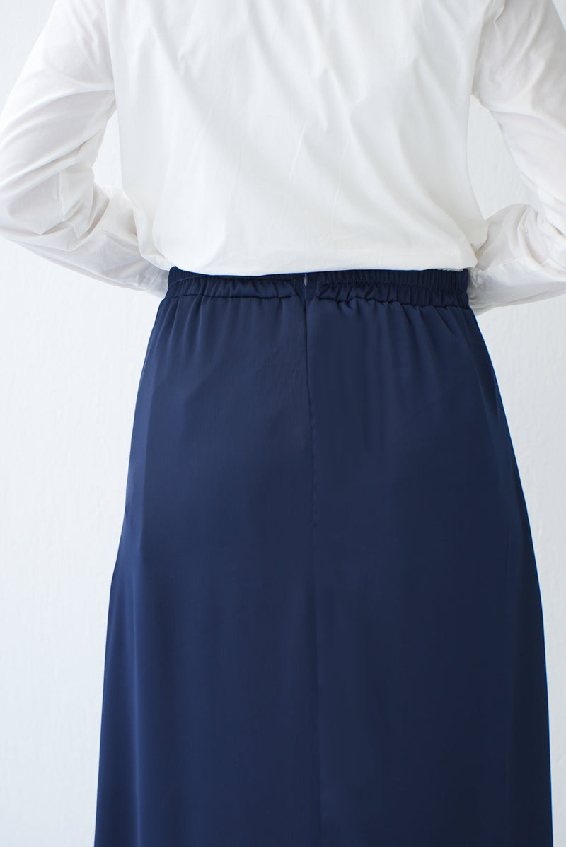 A-Line Maxi Skirt Navy C171