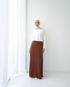 A-Line Maxi Skirt Rust C171