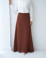 A-Line Maxi Skirt Rust C171