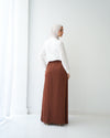 A-Line Maxi Skirt Rust C171