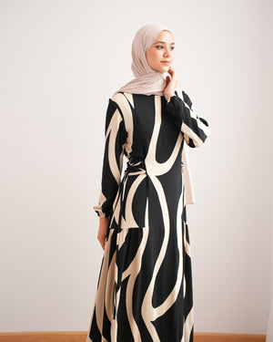 Summer Maxi Dress Black C761