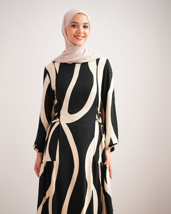 Summer Maxi Dress Black C761