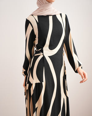 Summer Maxi Dress Black C761