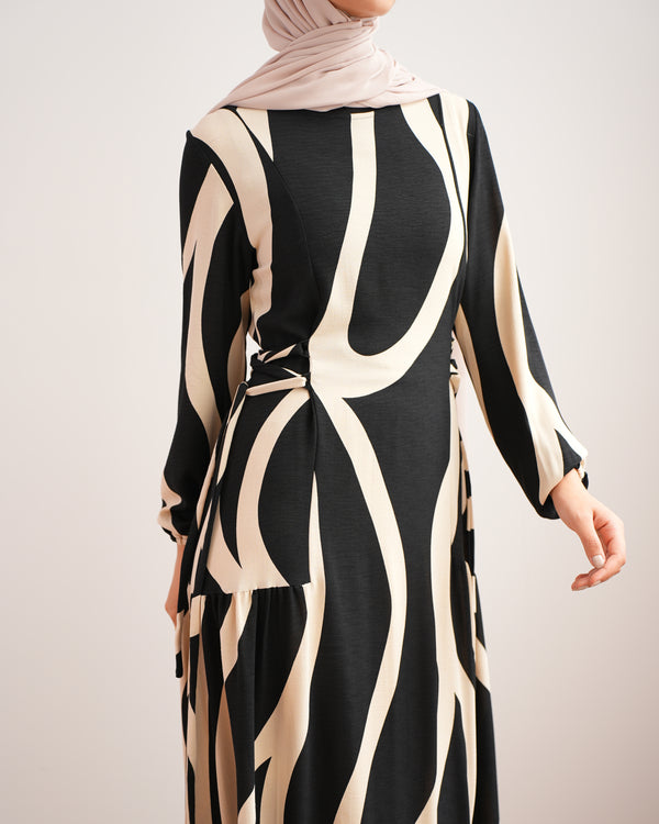 Summer Maxi Dress Black C761