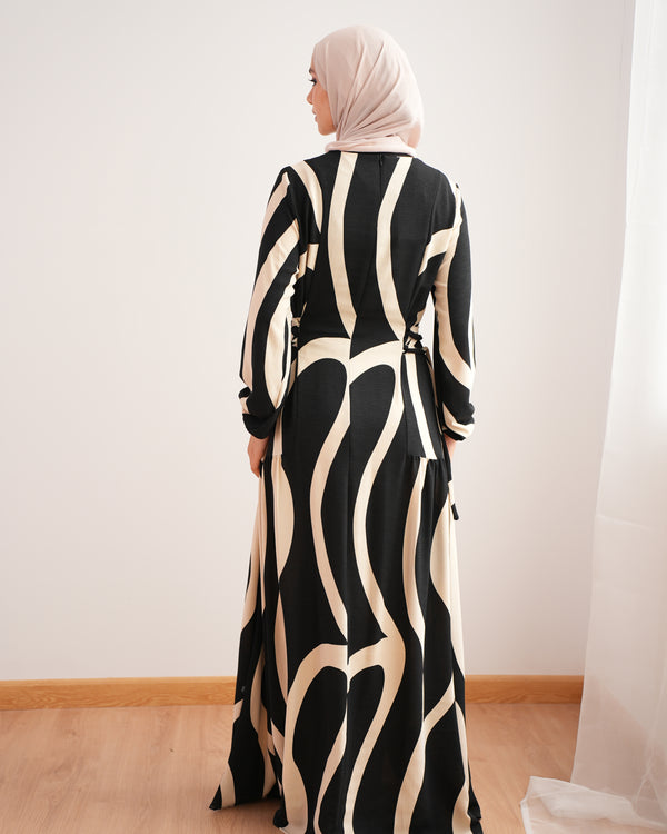 Summer Maxi Dress Black C761