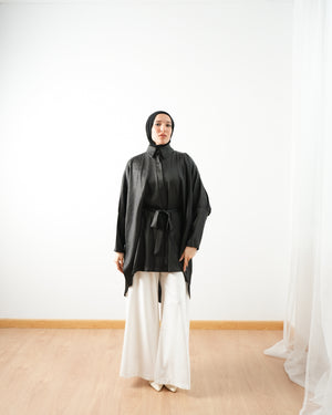 Shimmer Free Size Blouse Black C2232