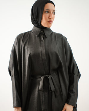 Shimmer Free Size Blouse Black C2232