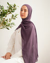 Soft Cotton Chiffon Scarf Lavender