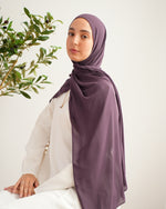 Soft Cotton Chiffon Scarf Lavender