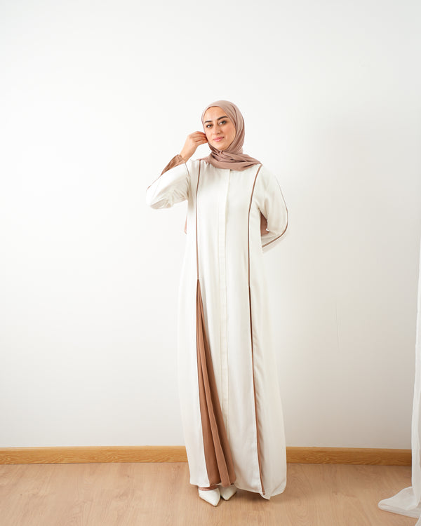 Abaya Offwhite Nude C207