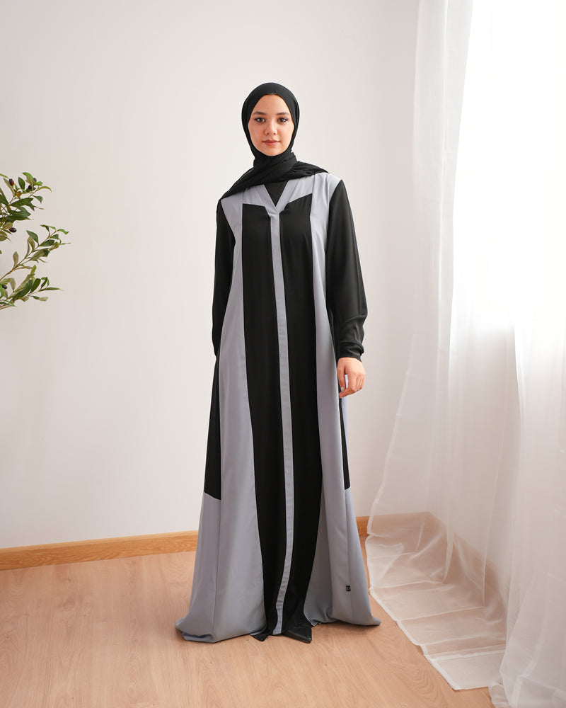 Silk Abaya Grey C251