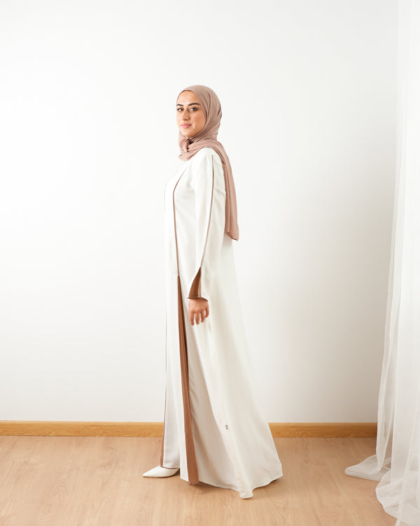 Abaya Offwhite Nude C207
