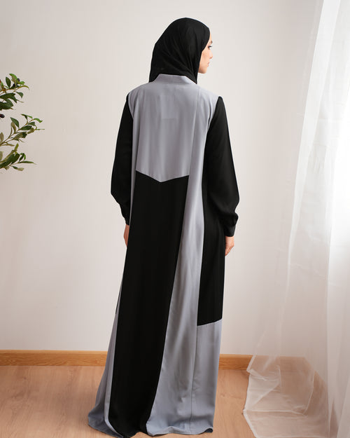 Silk Abaya Grey C251