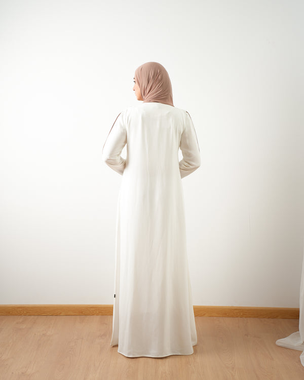 Abaya Offwhite Nude C207