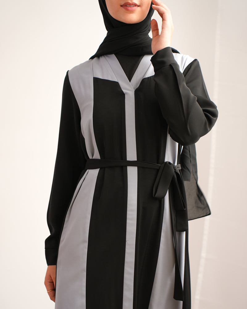 Silk Abaya Grey C251