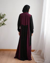 Silk Abaya Burgundy C251