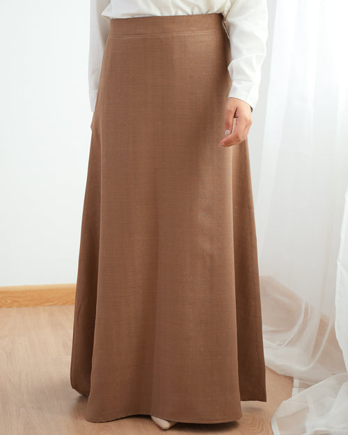 Soft Linen A-Line Skirt Havan C1190