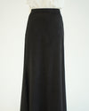 Suede Maxi Skirt Black C231